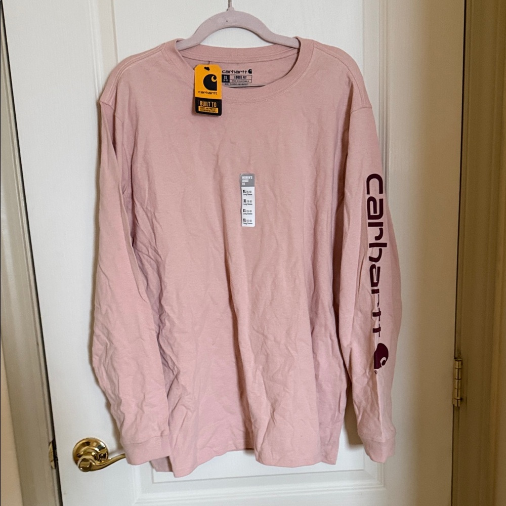 Carhartt Women's Pink Long Sleeve Tee